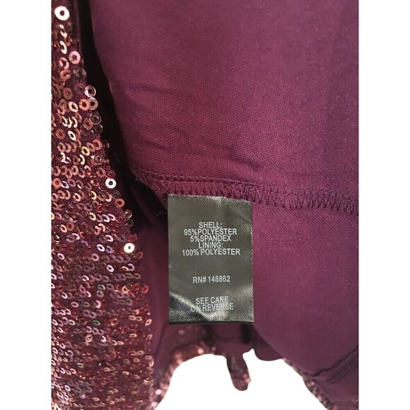 Torrid Mini Skirt Women's Size 2X Purple Sequins Stretch - Picture 5 of 5